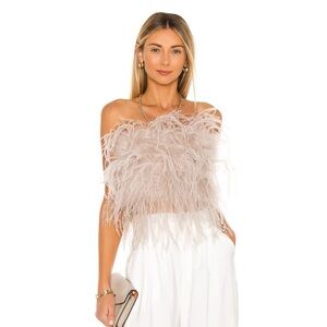 Lamarque Beige Feathered Top